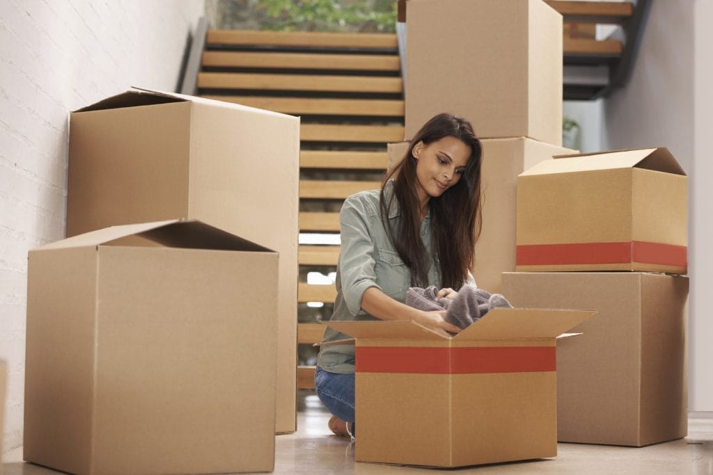 sử dụng thùng carton để chuyển nhà