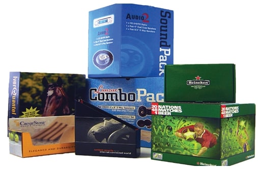 màu sắc bắt mắt của thùng carton