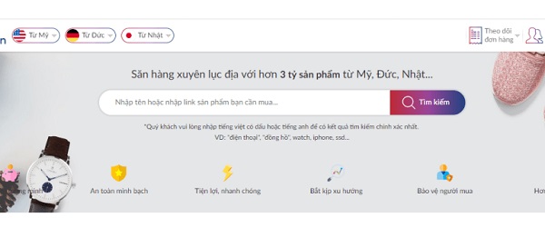 mua sắm online trên amazon