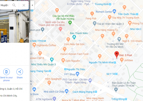 danh sách bưu điện quận 3