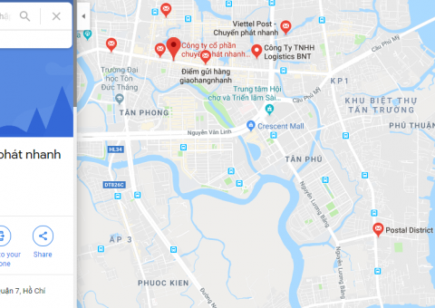 danh sách bưu điện quận 7