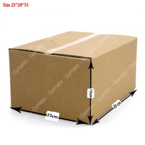 Combo 20 hộp carton 3 lớp MS: P67-size: 25x20x15 cm