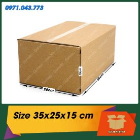 G100 - 35x25x15 cm - Thùng Carton lớn 3 lớp
