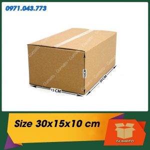 P81 - 30x15x10 cm - Thùng Carton lớn 3 lớp
