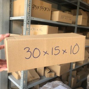 P81 - 30x15x10 cm - Thùng Carton lớn 3 lớp Gumato