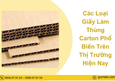 Các Loại Giấy Làm Thùng Carton Phổ Biến